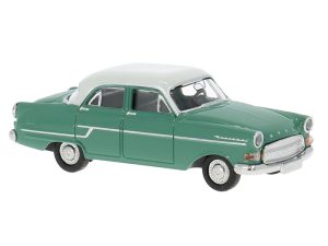 Opel Kapitän zelený / bílý, 1956 Brekina 20886