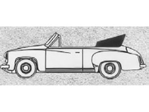 Wartburg 311 kabriolet bílý, 1959 Brekina 27050