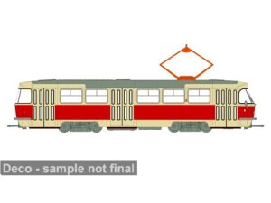 Tatra T3/T4 béžová / červená, 1970 Brekina 64500