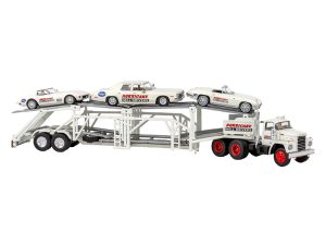 set Dodge autotransport se třemi osobními vozy Hurricane Helldrivers Brekina 90500