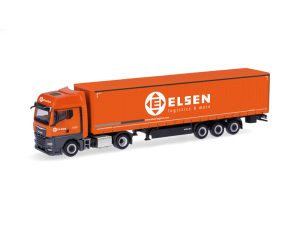 MAN TGX GX plachtový návěs ELSEN Herpa 321150