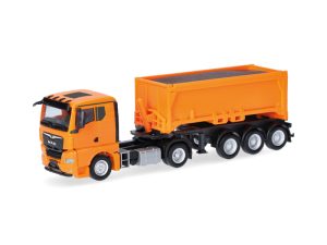 MAN TGX GN sklápěcí s nákladem, oranžový Herpa 321310