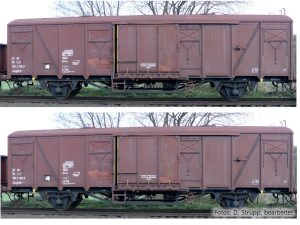 set zavřených vozů Gbgkks ČSD Tillig 70089