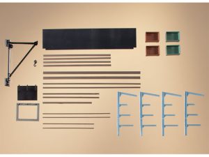 sklad tyčového materiálu, nástěnný jeřáb Auhagen 80107