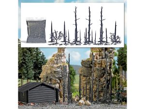 shořelý les H0 Busch 1854