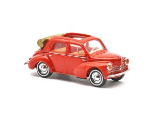 Renault 4 CV kabriolet červený Busch 46573