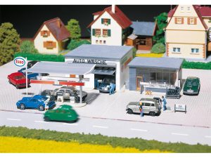čerpací stanice s automyčkou Faller 191843
