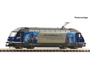 elektrická lokomotiva 465 008-1 Goldenpass BLS DCC se zvukem Fleischmann 7570083