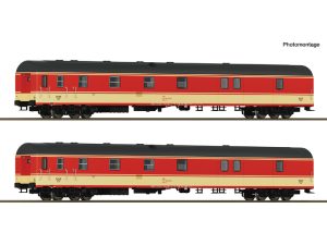 set poštovních vozů ÖBB Jaffa DCC s osvětlením Roco 6210180