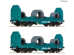 set vozů Shmmns na přepravu cívek FS Roco 6600181