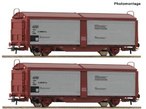 set vozů s posuvnými stěnami a střechou SJ Roco 6600257