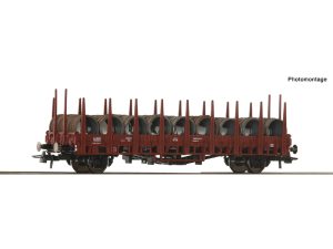 klanicový vůz s ocelovými rolemi DB Roco 6600268