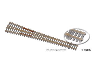 výhybka pravá EW3 12° betonové pražce Tillig 83343