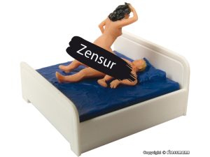 pohyblivý milostný pár v posteli Viessmann 1504