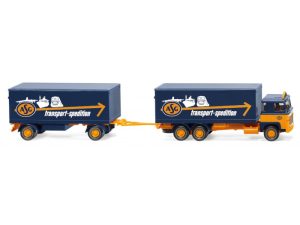 Scania 111 śkříň s přívesem ASG Wiking 45703