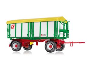 přívěs zemědělský dvounápravový HKD 302 bílý Wiking 77866