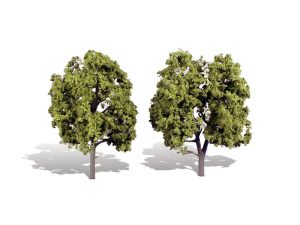 světle zelené listnaté stromy střední 2 ks Woodland Scenics TR3512