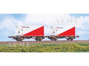 set kontejnerových vozů Lgmns-x DSB A.C.M.E. 45098