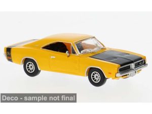 Dodge Charger žlutý, 1969 Brekina 18001