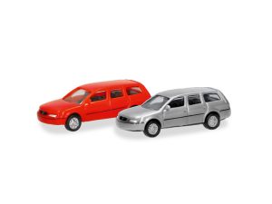 set VW Passat Variant červený a stříbrný Herpa 066969