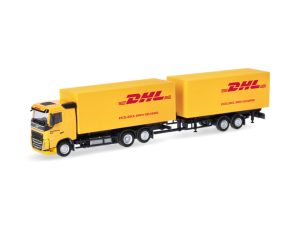 Volvo FH 2020 skříň s přívěsem, DHL Herpa 321501