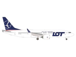 B737 Max 8 SP-LVA LOT Polish Airlines Herpa 539098