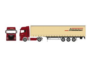 MAN TGX GX plachtový návěs, Schönholzer Herpa 962216