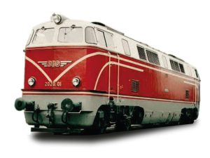 dieselová lokomotiva 2020.01 SGP červená/bílá ÖBB Jägerndorfer 20200