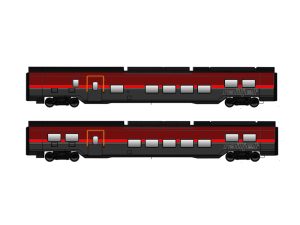 set vložených vozů Railjet II ÖBB nové BE Jägerndorfer 71201