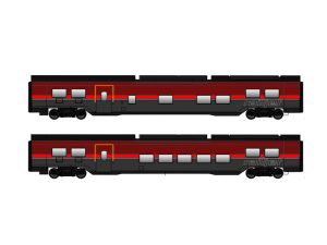 set vložených vozů Railjet II ÖBB nové BE Jägerndorfer 71211