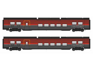set vložených vozů Railjet II ÖBB nové BE Jägerndorfer 71221