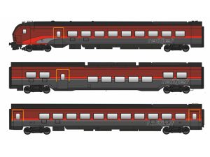 vlak Railjet II třídílný ÖBB nové BE Jägerndorfer 71301