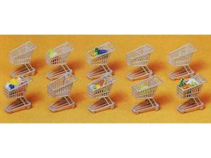 nákupní vozík 10ks stavebnice Preiser 17224