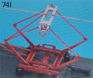 pantograf DBS 54 červený 2 ks Sommerfeldt 741