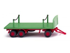 přívěs klanicový 3-osý zelený Wiking 44703