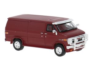 GMC Vandura tmavě červená, 1983 Brekina 18259
