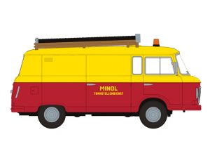 Barkas B 1000 skříň Minol, 1960 Brekina 30128