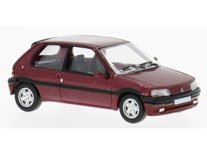 Peugeot 106 XSI tmavě červený, 1991 Brekina PCX870750