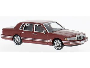 Lincoln Town Car tmavě červený, 1991 Brekina PCX870909