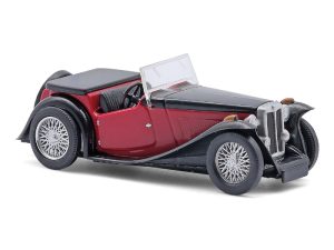 MG Midget TC kabriolet červený/černý Busch 45919