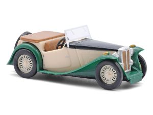MG Midget TC kabriolet béžový/zelený Busch 45920