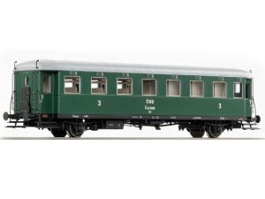 osobní vůz Rybák Ce 3.třídy ČSD #1 DCC s osvětelním EL-HO 260451