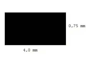 hranol 0,75 x 4,0mm délka 350mm 10ks Evergreen 137