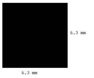 hranol 6,3 x 6,3mm délka 350mm 3 ks Evergreen 199