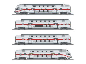 elektrická patrová jednotka KISS provedení IC DB AG 4-dílná Liliput L133850