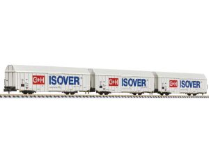 set zavřených vozů Hbbks DB AG G+H ISOVER Liliput L260159