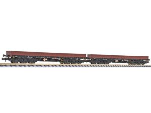 set těžkotonážních nízkostěnných vozů Samms-u 454 DBAG hnědé V.epocha Liliput L260198