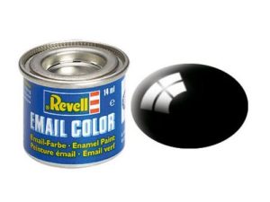 barva Revell emailová - 32107: lesklá černá (black gloss) Revell 32107