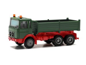 MAN F8 sklápěč zeleno červený Herpa 314985-002