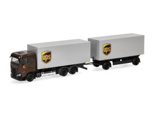 Iveco S-Way FD skříňový s přívěsem UPS Herpa 321761
